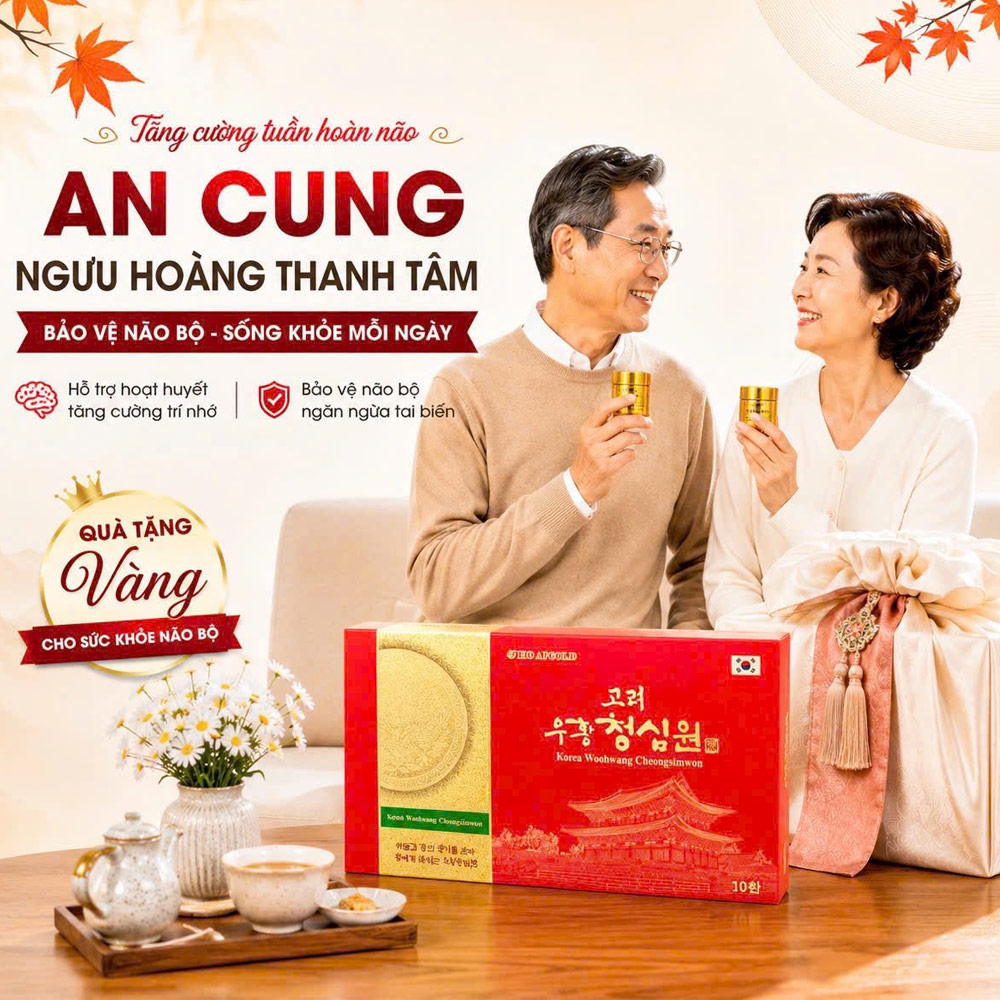 Ngưu hoàng Thanh Tâm Woohwang Cheongsimwon Hàn Quốc 10 viên