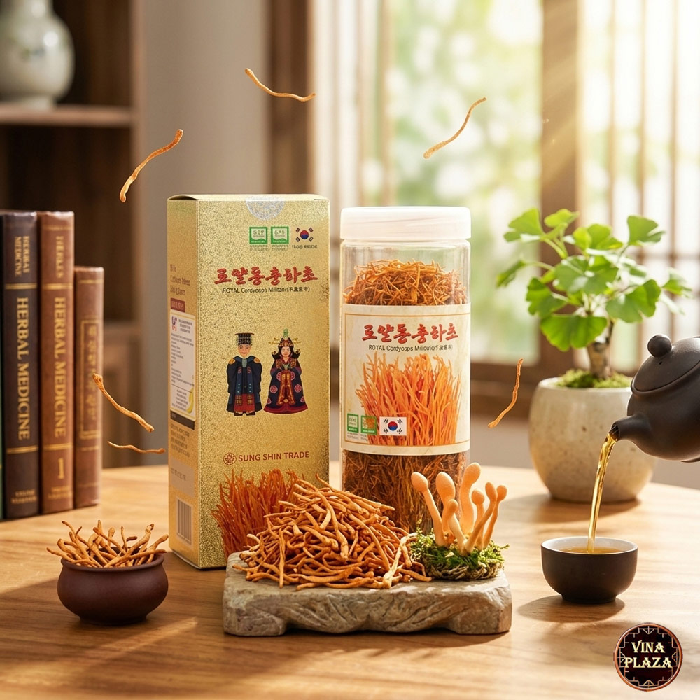 Nấm đông trùng hạ thảo Cordyceps Militaris Hàn Quốc 100g