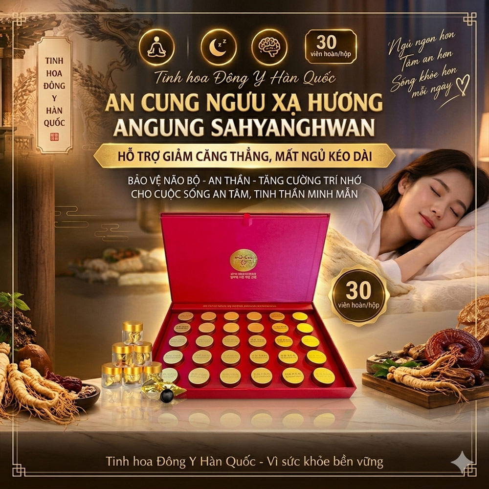 An cung ngưu Xạ Hương Angung Sahyanghwan Hàn Quốc 30 viên