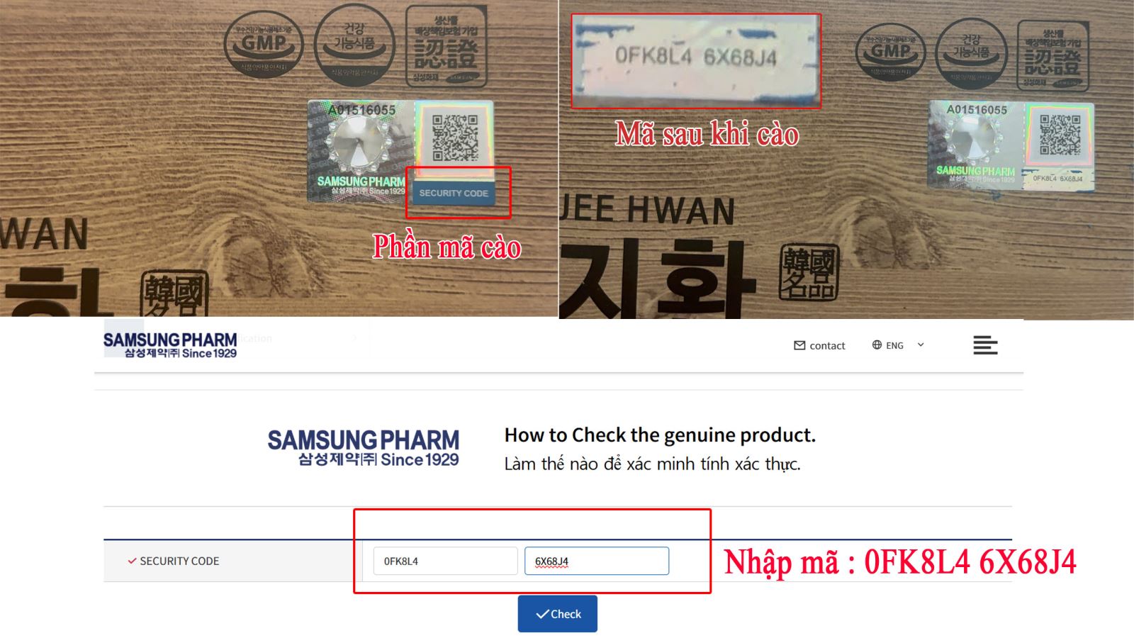 Cao lớp phủ bảo mật để nhận được mã Seri cho từng hộp an cung sẽ hoàn toàn khác nhau Cao lớp phủ bảo mật để nhận được mã Seri cho từng hộp an cung sẽ hoàn toàn khác nhau