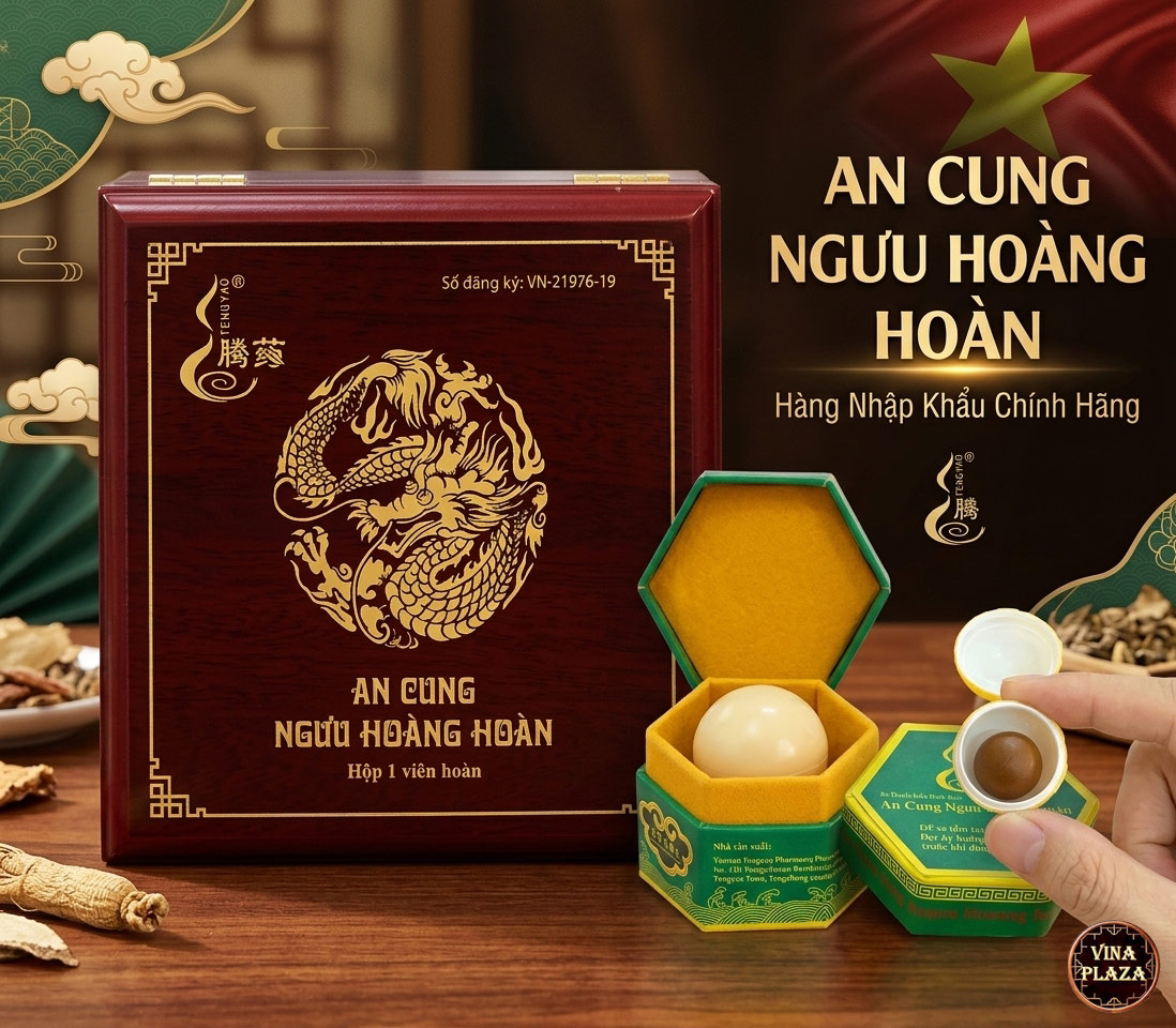 Tác dụng của thành phần An cung ngưu hoàng hoàn hộp gỗ 1 viên
